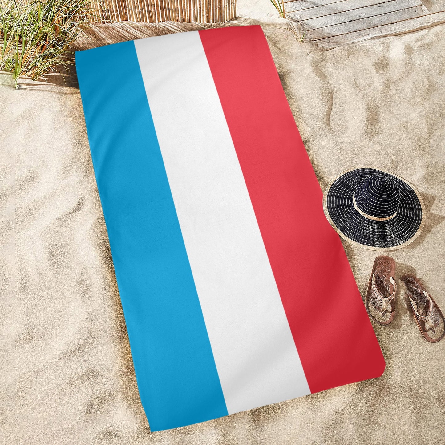 Luxembourg Flag Beach Towel 31"x71" (Made in USA)