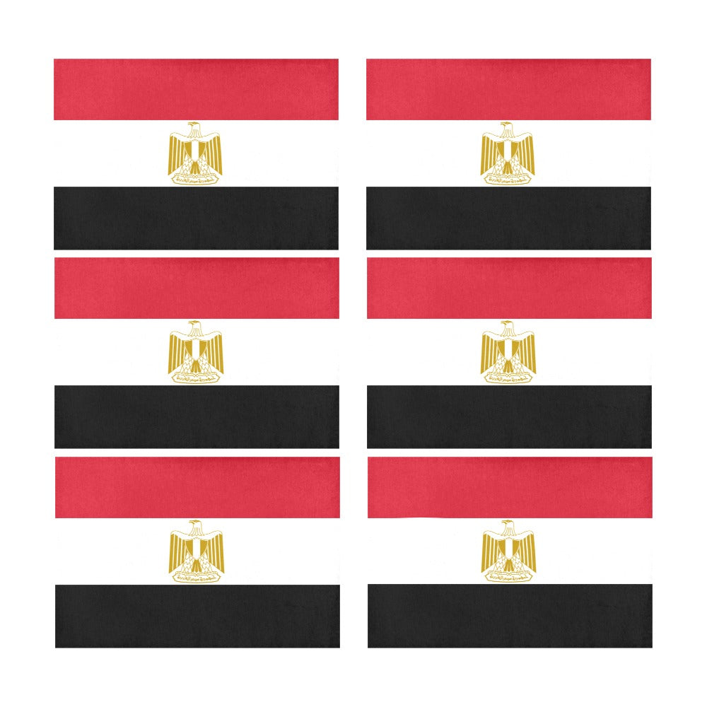 Egypt Flag Placemats 12" x 18" (Set of 6)