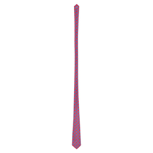 Confederate Battle Flag Inspired Pattern Classic Necktie (Two Sides)
