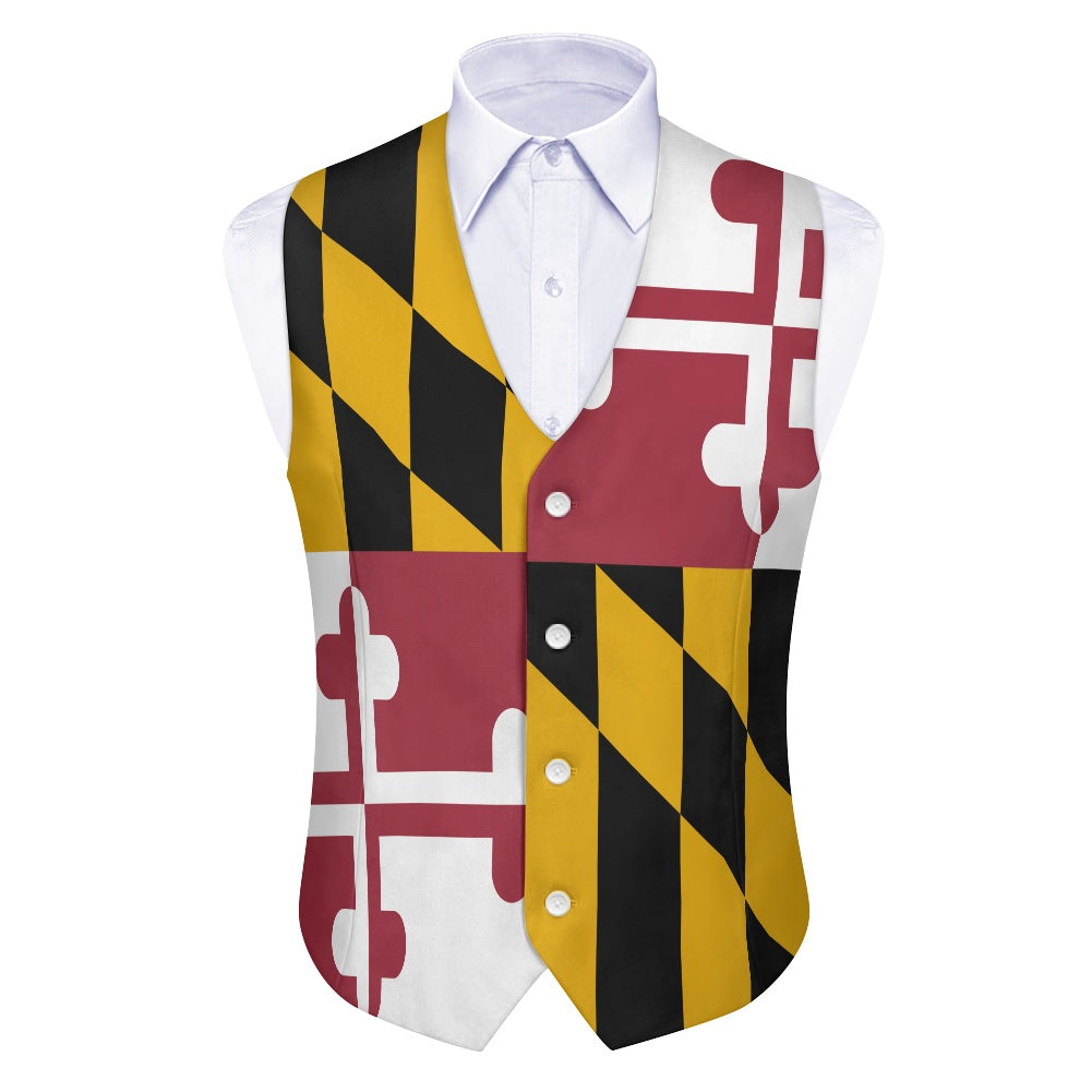 Maryland Flag Suit vest jacket