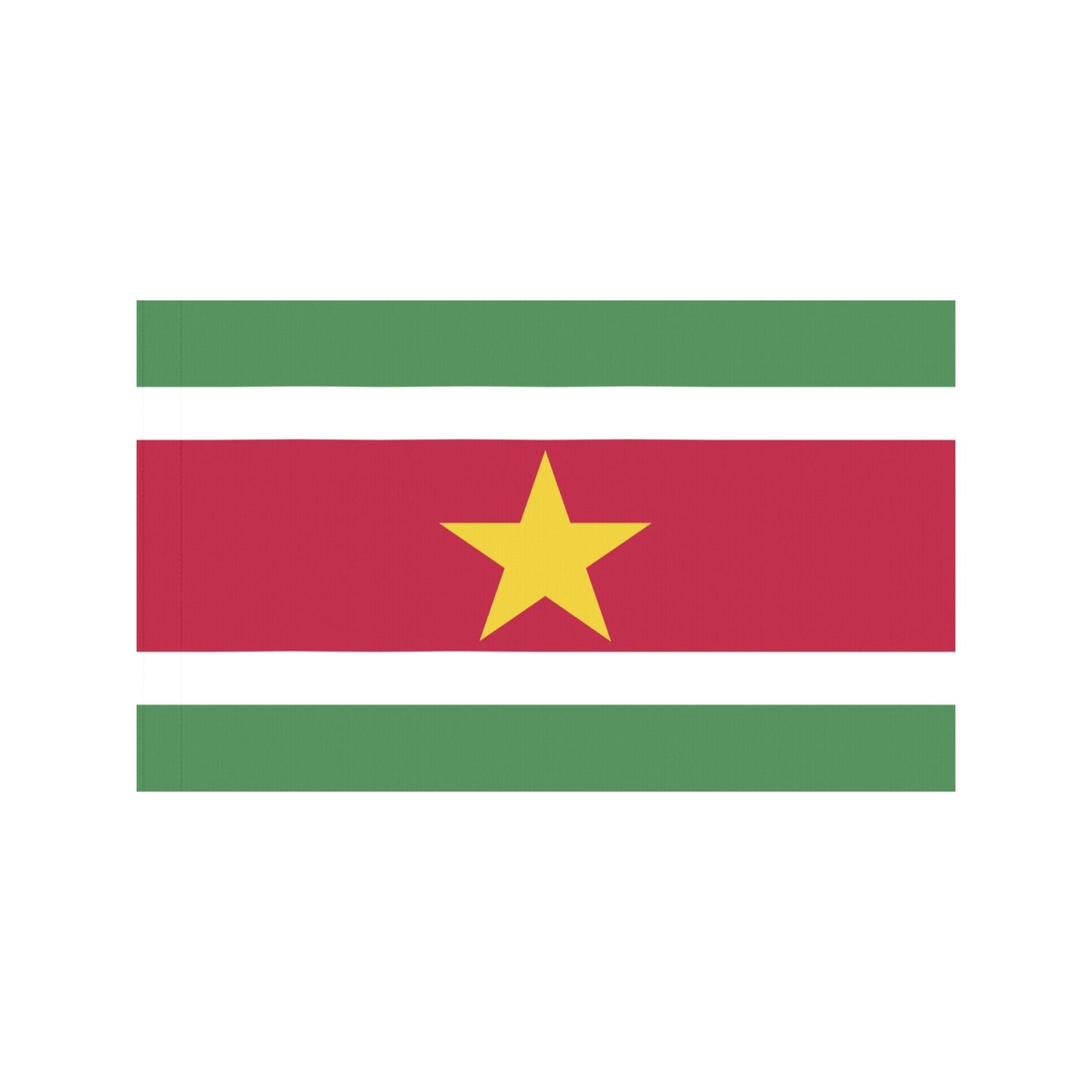 Suriname flag with star from Luv My Flag.