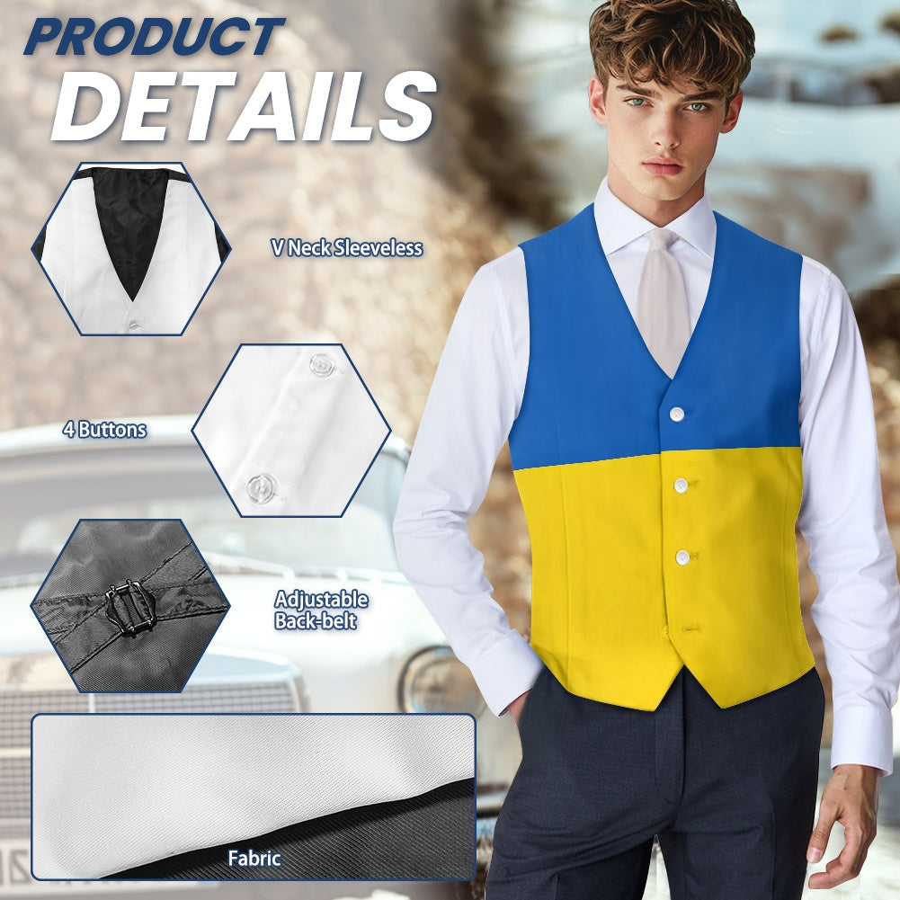 Ukraine Flag Suit vest jacket
