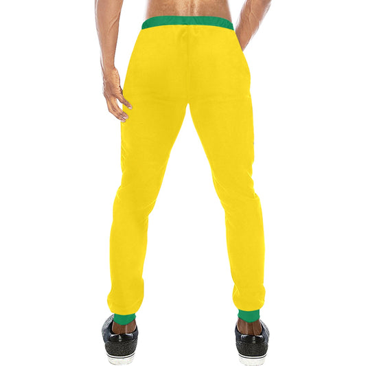 Brazil Flag Inspired All Over Print Unisex Sweatpants