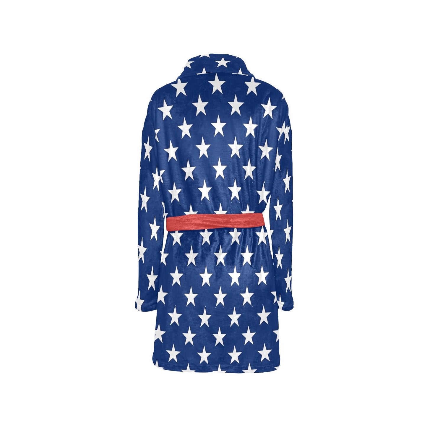 USA/American Flag Inspired Women's Fleece Robe