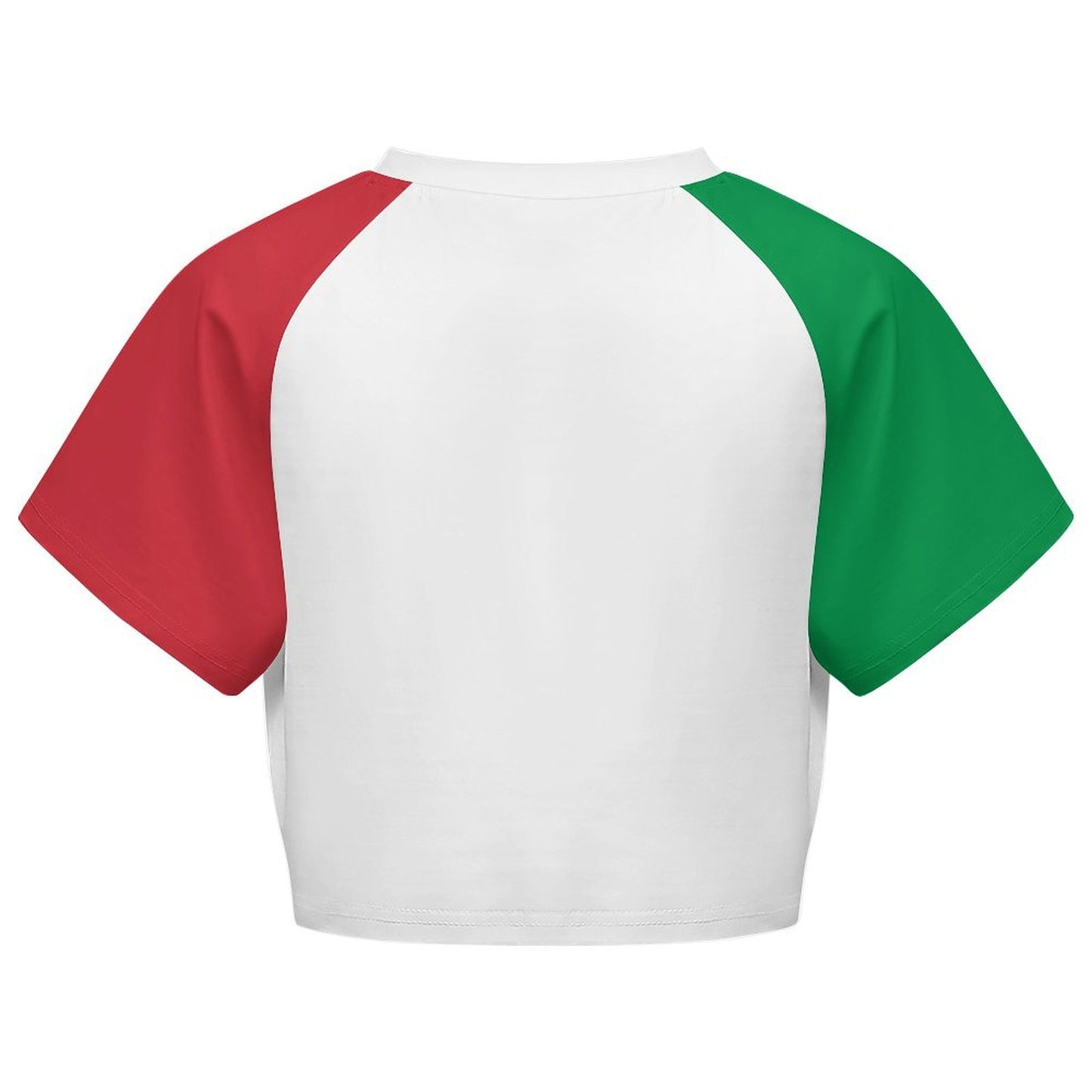 Italy Flag Inspired Women's Cropped Shirt