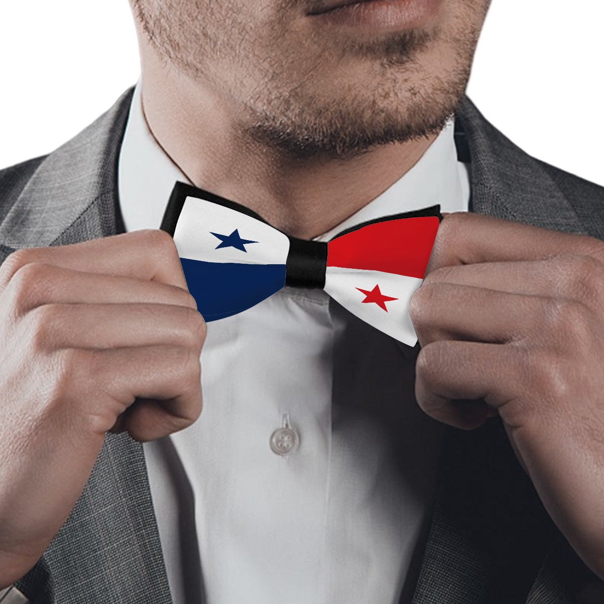 Panama Flag Inspired Bow Tie – Look Sharp, Show your Columbian Pride
