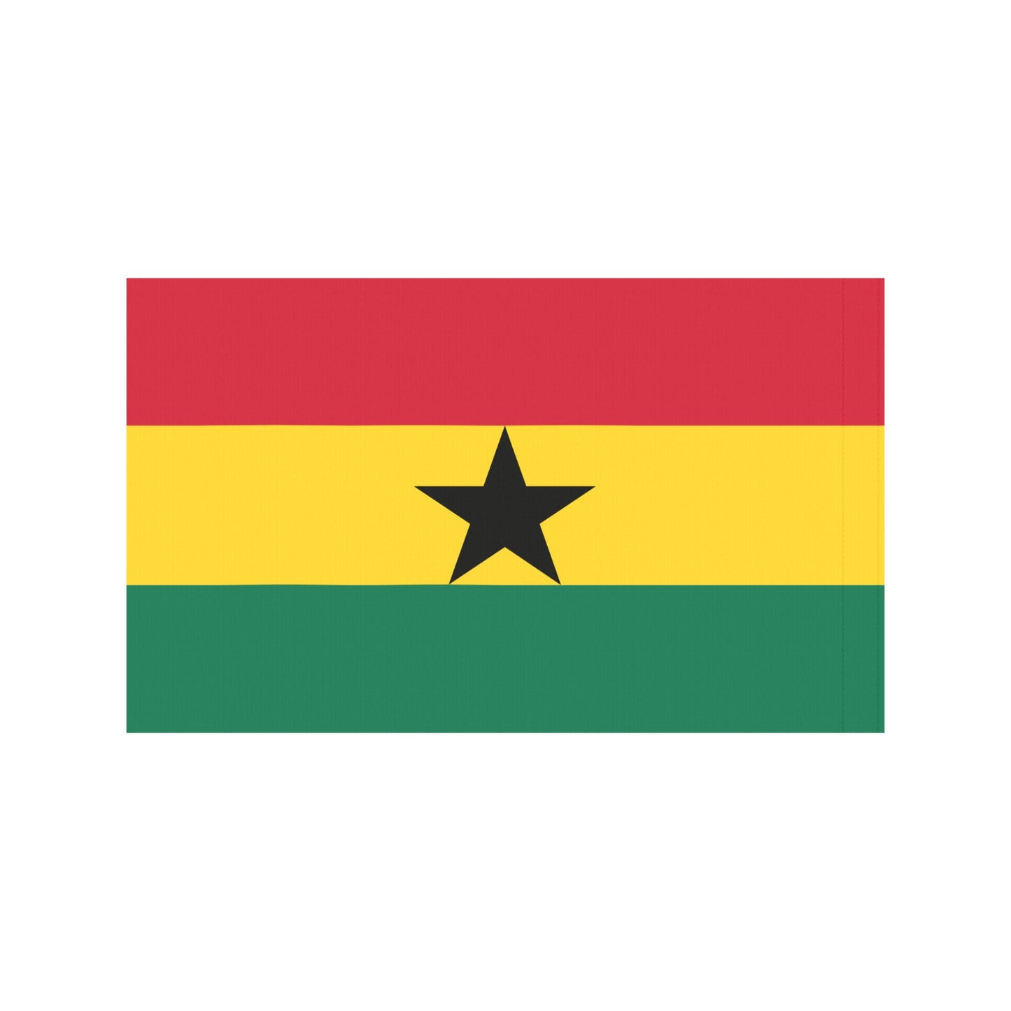 Luv My Flag Ghana flag with red, yellow, green stripes.