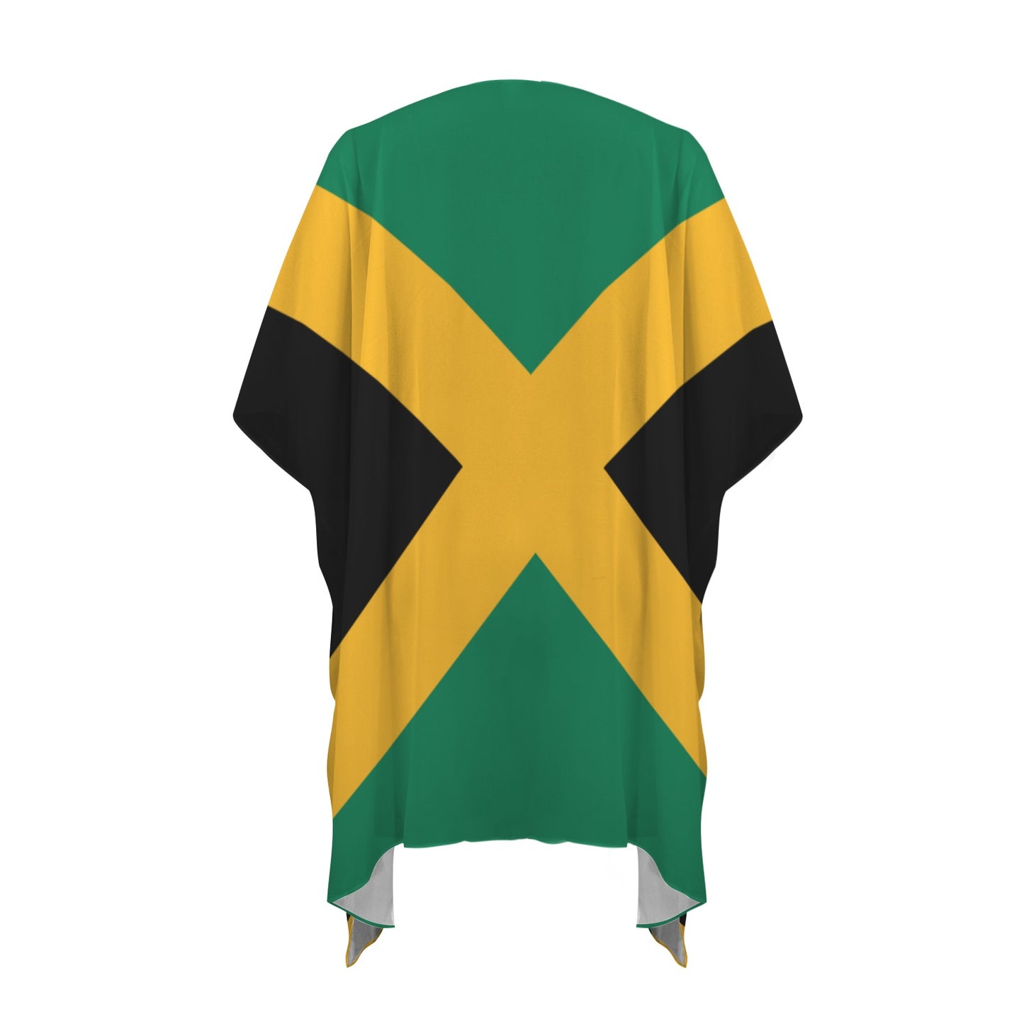 Jamaica Flag Inspired Women's Long Cover Up