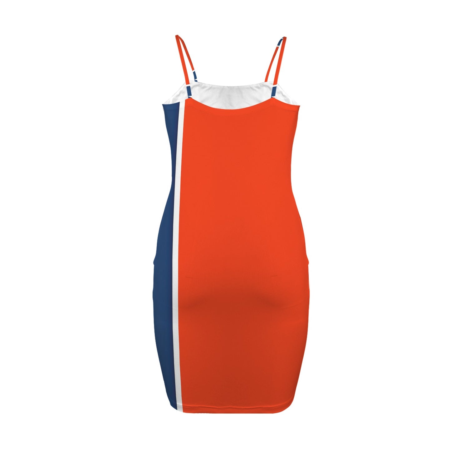 Tennessee Flag Inspired Backless Spaghetti Strap Bodycon Dress