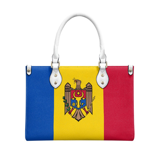 Moldova Flag Bag With Bravado – PU Leather Purse for Daily Stride - Luv My Flag