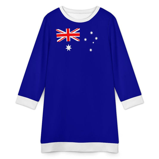Australia Flag Inspired Sweater Dress