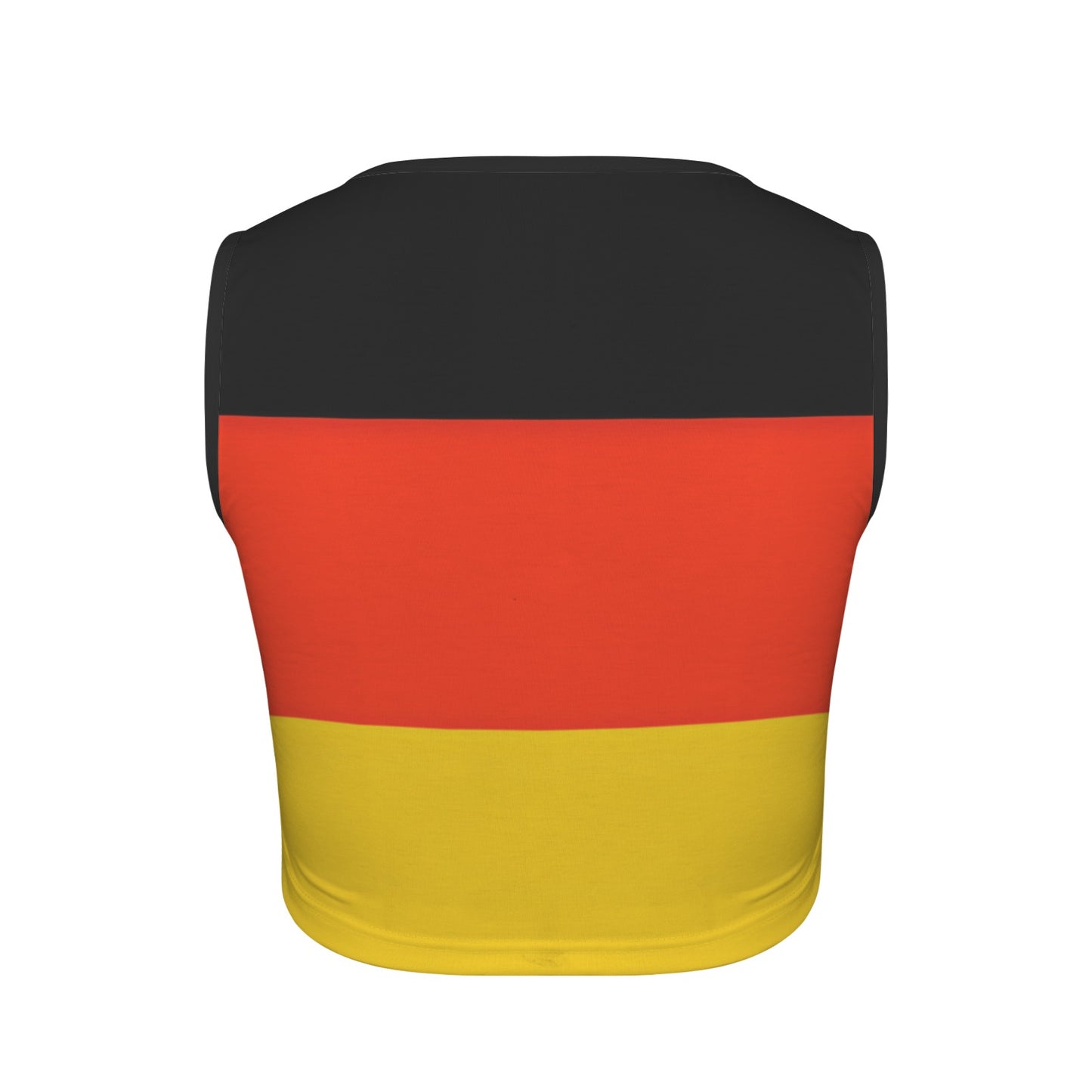 Germany Flag Inspired Square Neck Crop Tank Tops