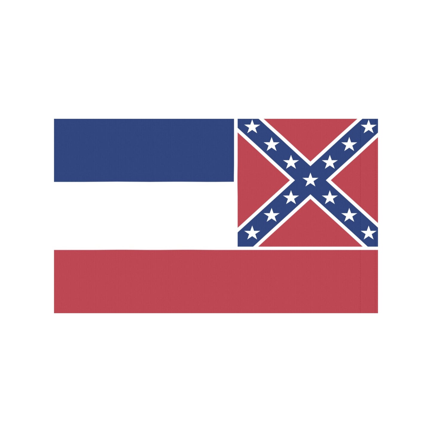 "Luv My Flag Mississippi design featuring Confederate battle emblem."