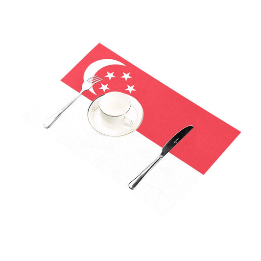 Singapore Flag Placemats 12" x 18" (Set of 6)