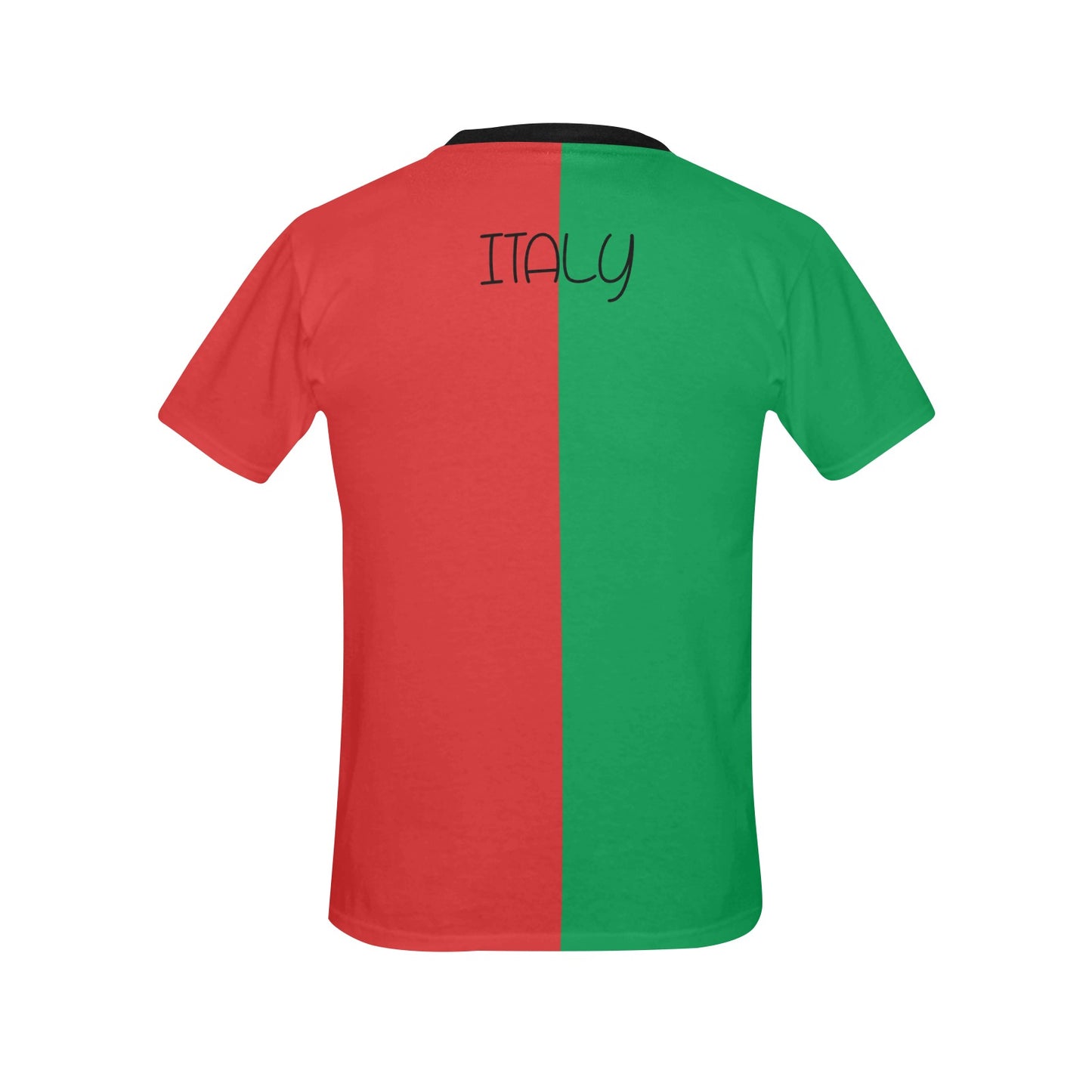 Italy Flag Inspired Women's All Over Print Crew Neck T-Shirt(T40-2)(Made in Queens)