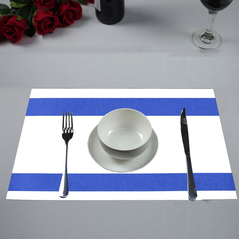 Israel Flag Placemats 12" x 18" (Set of 6)