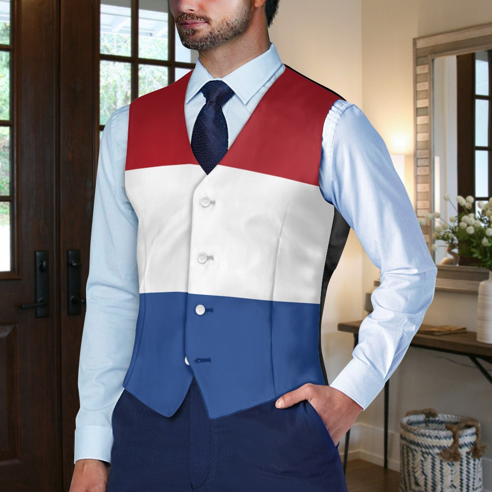 Netherlands Flag Suit vest jacket