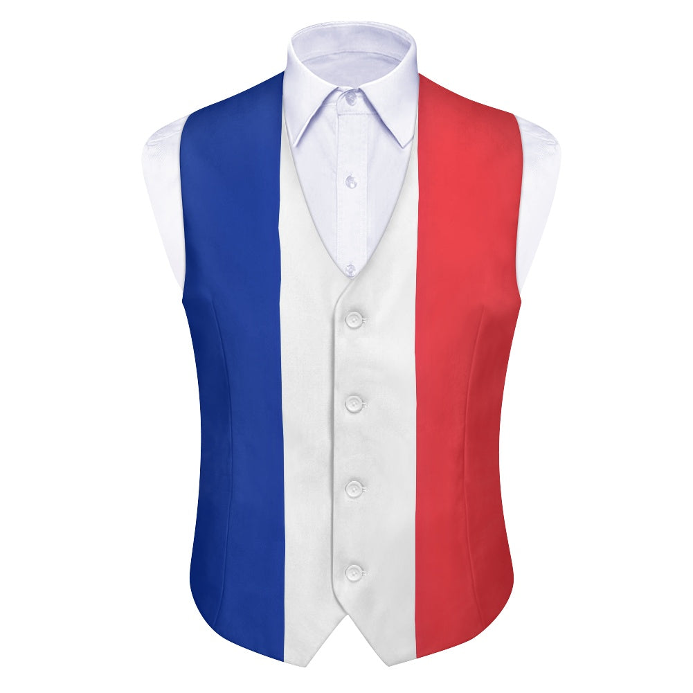 France Flag Suit vest jacket