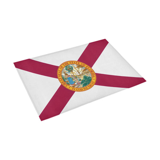 Florida Flag Inspired Doormat 30" x 18" (Sponge Material)