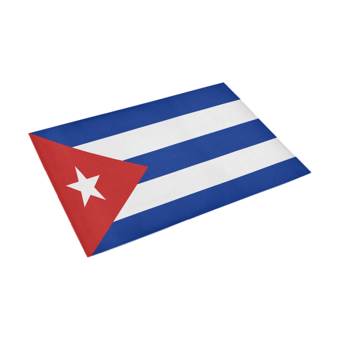 Cuba Flag Inspired Doormat 30" x 18" (Sponge Material)