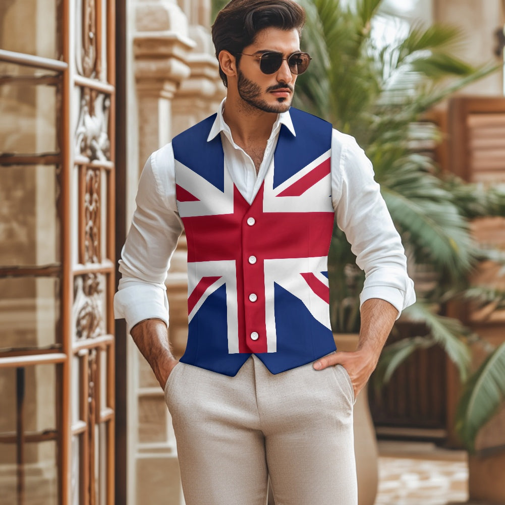 UK/Great Britain Flag Suit vest jacket