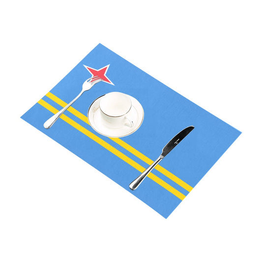Aruba Flag Placemats 12" x 18" (Set of 6)
