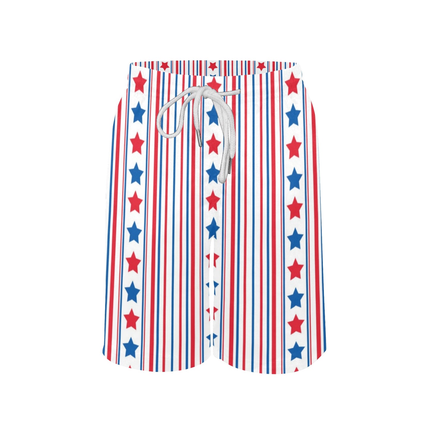 USA/American Flag Inspired Pattern Boys Beach Shorts