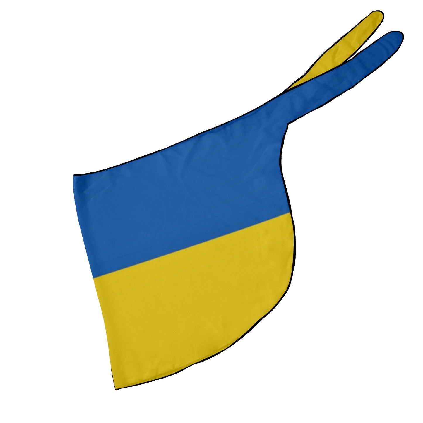 Luv My Flag Ukrainian bike cover, blue and yellow design.
