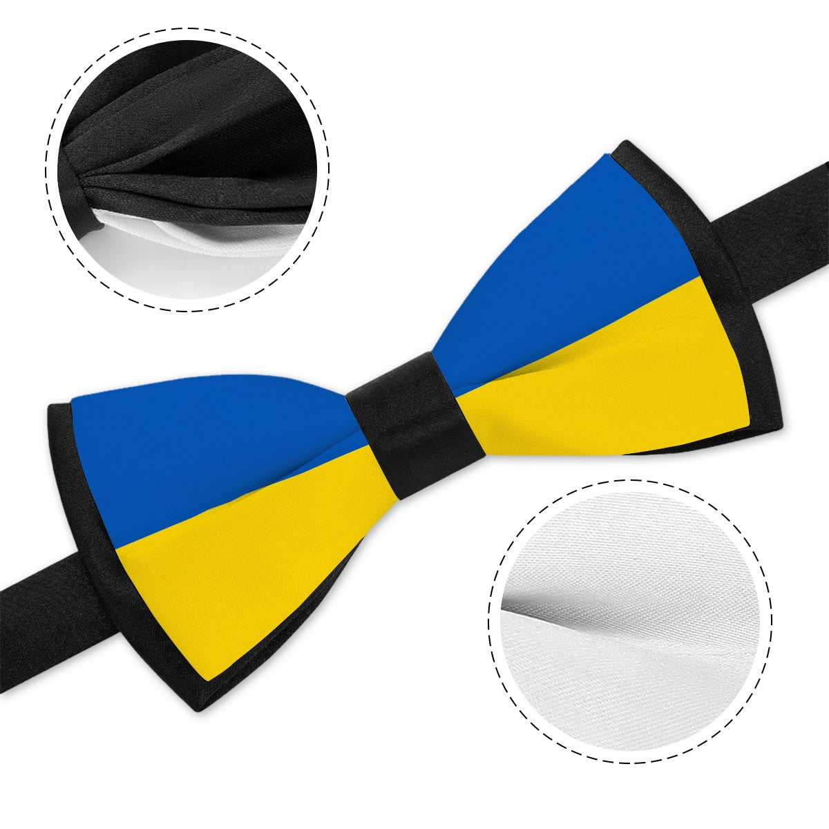 Ukraine Flag Inspired Bow Tie – Look Sharp, Show your Columbian Pride