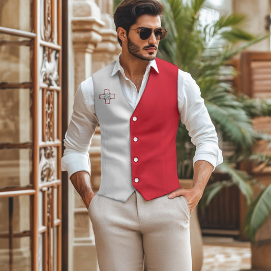 Malta Flag Suit vest jacket