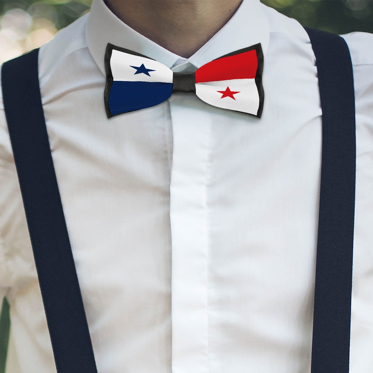 Panama Flag Inspired Bow Tie – Look Sharp, Show your Columbian Pride