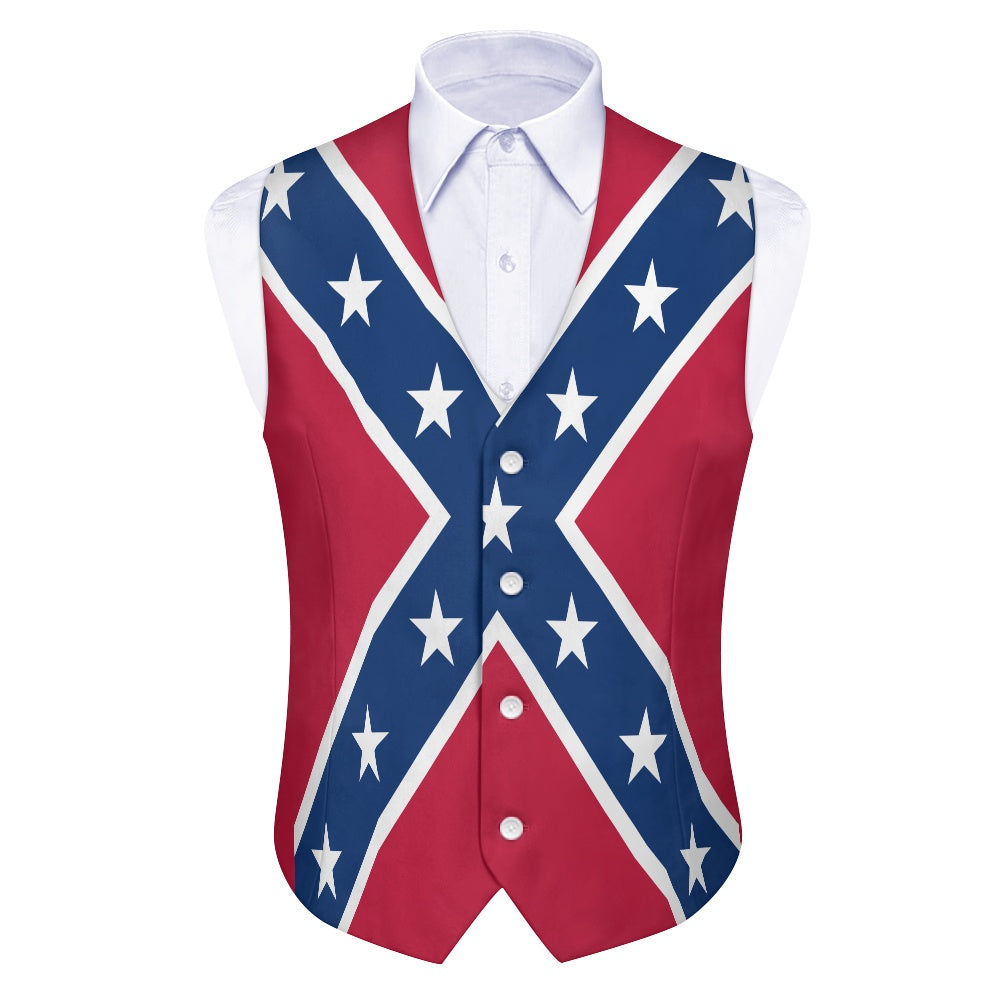 Confederate Battle Flag Suit vest jacket