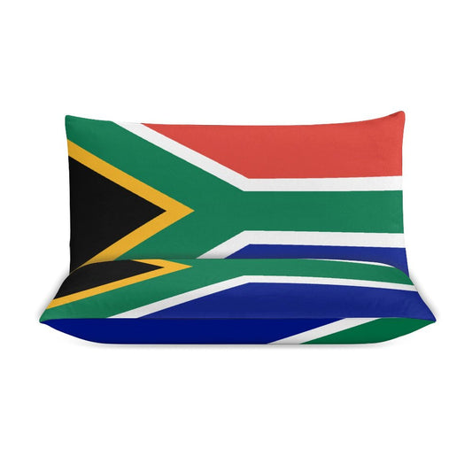 South Africa Flag Inspired 3-Piece Bedding Set (1 Duvet Cover + 2 Pillow Shams) – 102"×90"