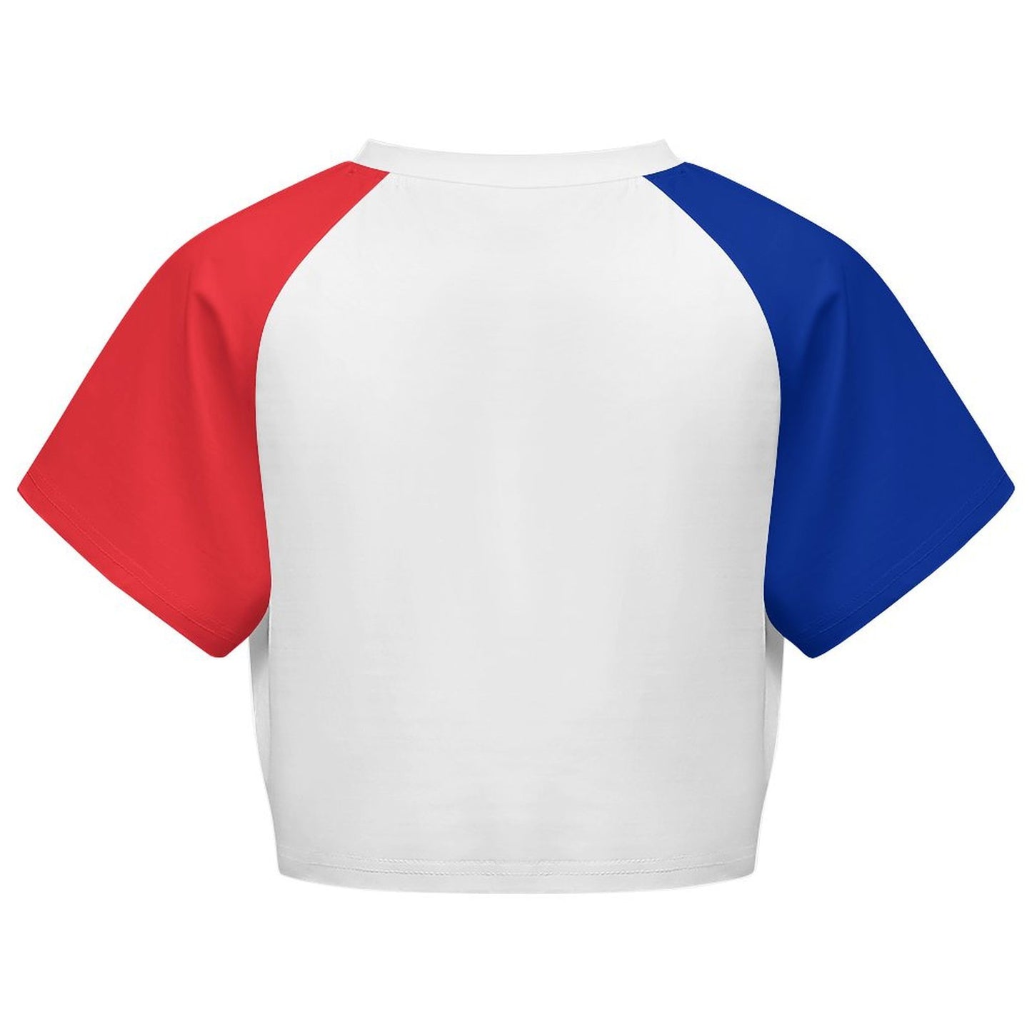 France Flag Inspired Women's Cropped Shirt