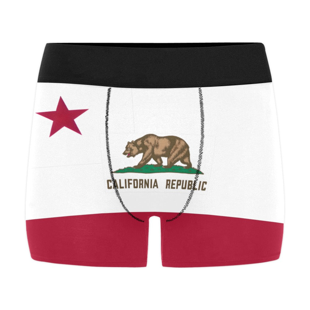 California Flag Inspired Mens Boxer Briefs Made in the USA