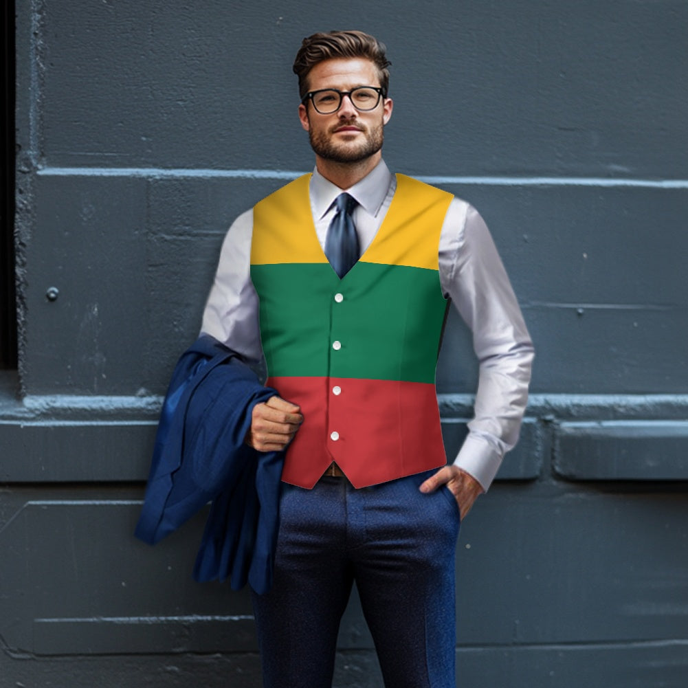 Lithuania Flag Suit vest jacket