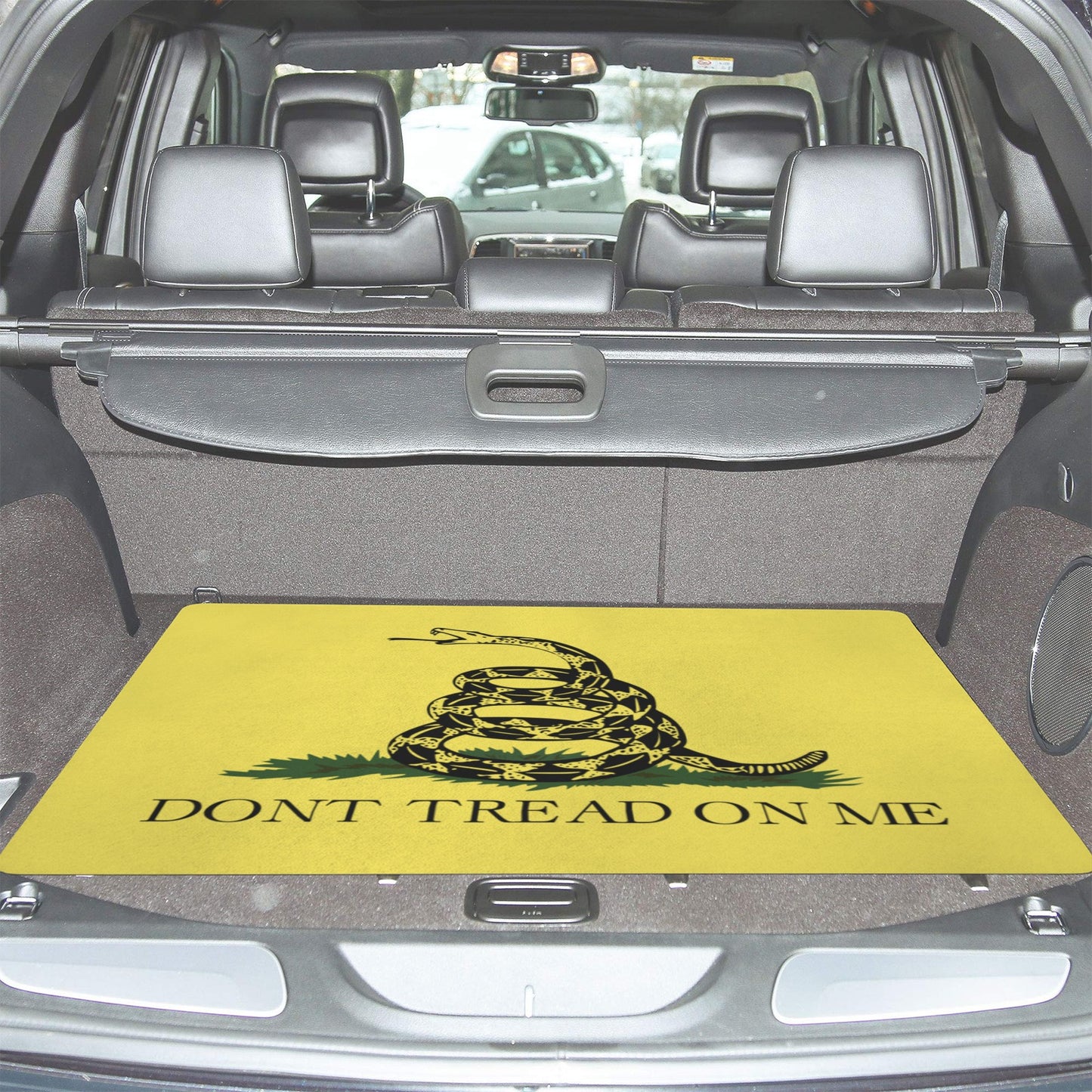 Gadsden Flag Inspired Car Trunk Mat 100 × 75 cm / 39.4 × 30 in Printed in the USA