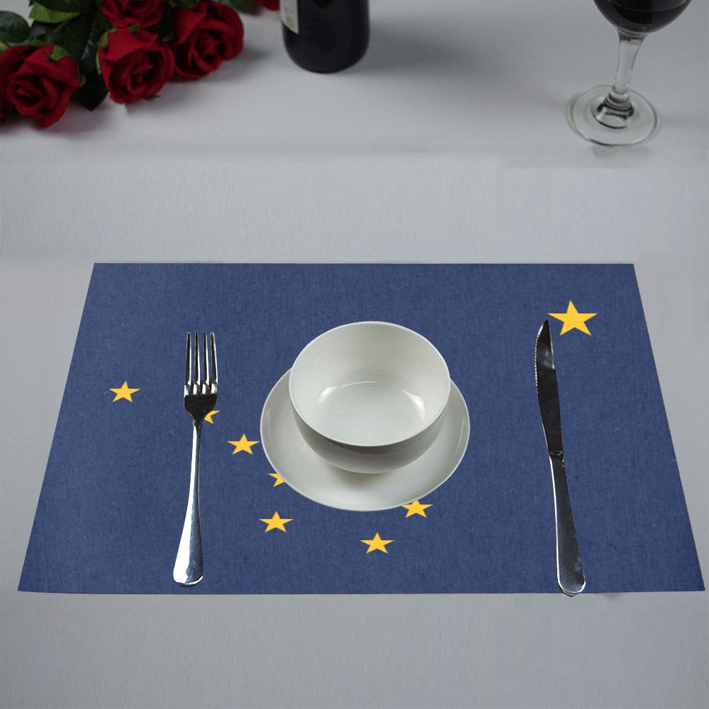 Alaska Flag Placemats 12" x 18" (Set of 6)
