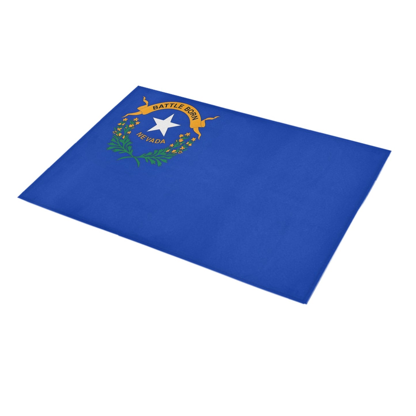 Nevada Flag Inspired Doormat 30" x 18" (Sponge Material)