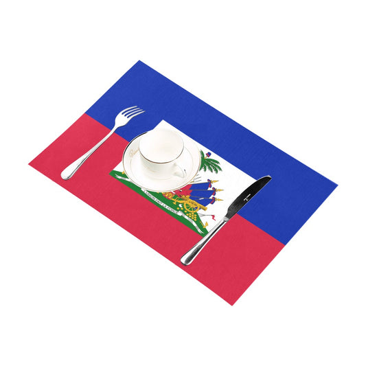 Haiti Flag Placemats 12" x 18" (Set of 6)