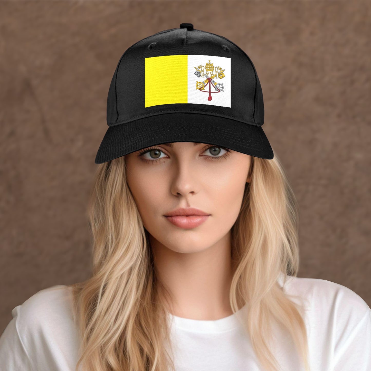 Vatican City Flag Baseball Cap (Made in USA)