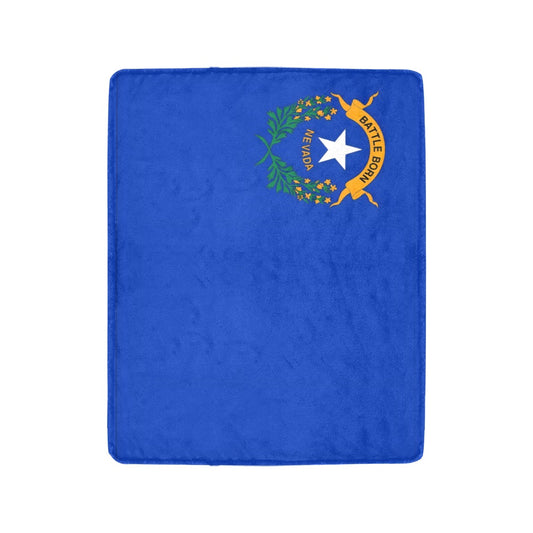 Nevada Flag Fleece Blanket, Blue Variant