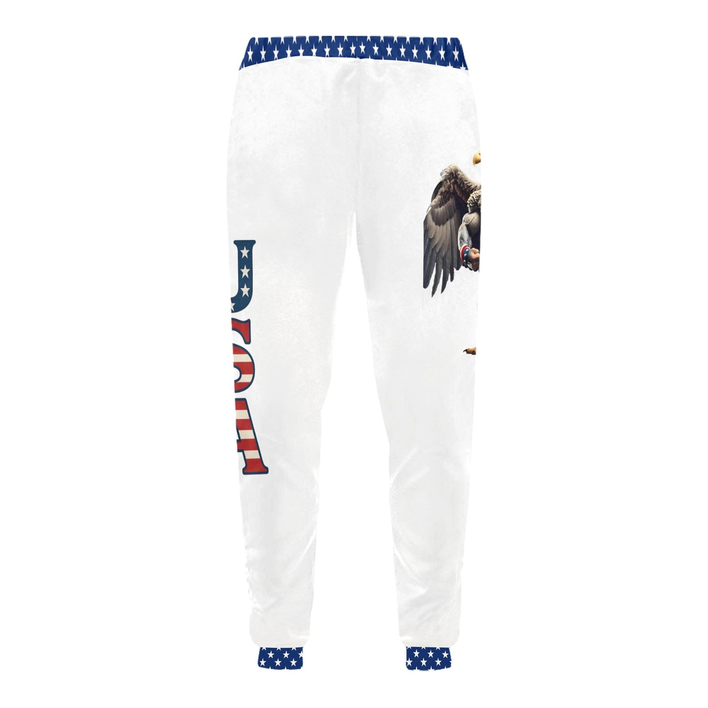 USA/American Flag Inspired Eagle with Cape All Over Print Unisex Sweatpants