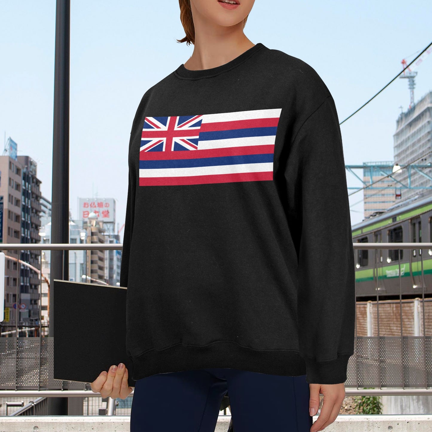 Hawaii Flag Unisex Fleece Sweatshirt (Made in the USA)