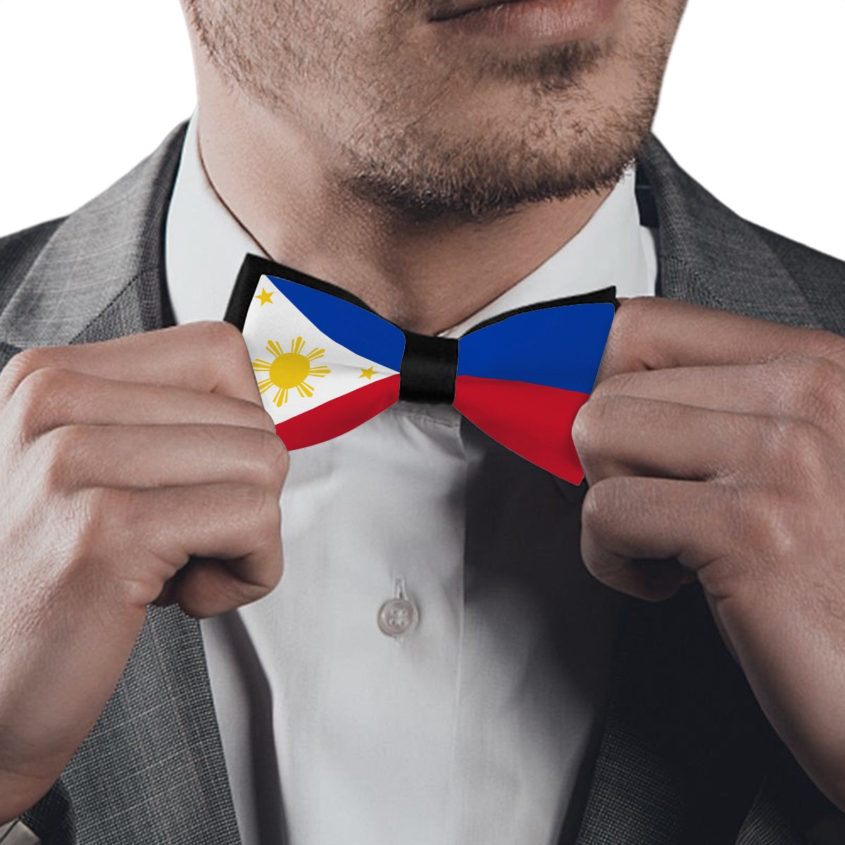 Philippines Flag Inspired Bow Tie – Look Sharp, Show your Columbian Pride