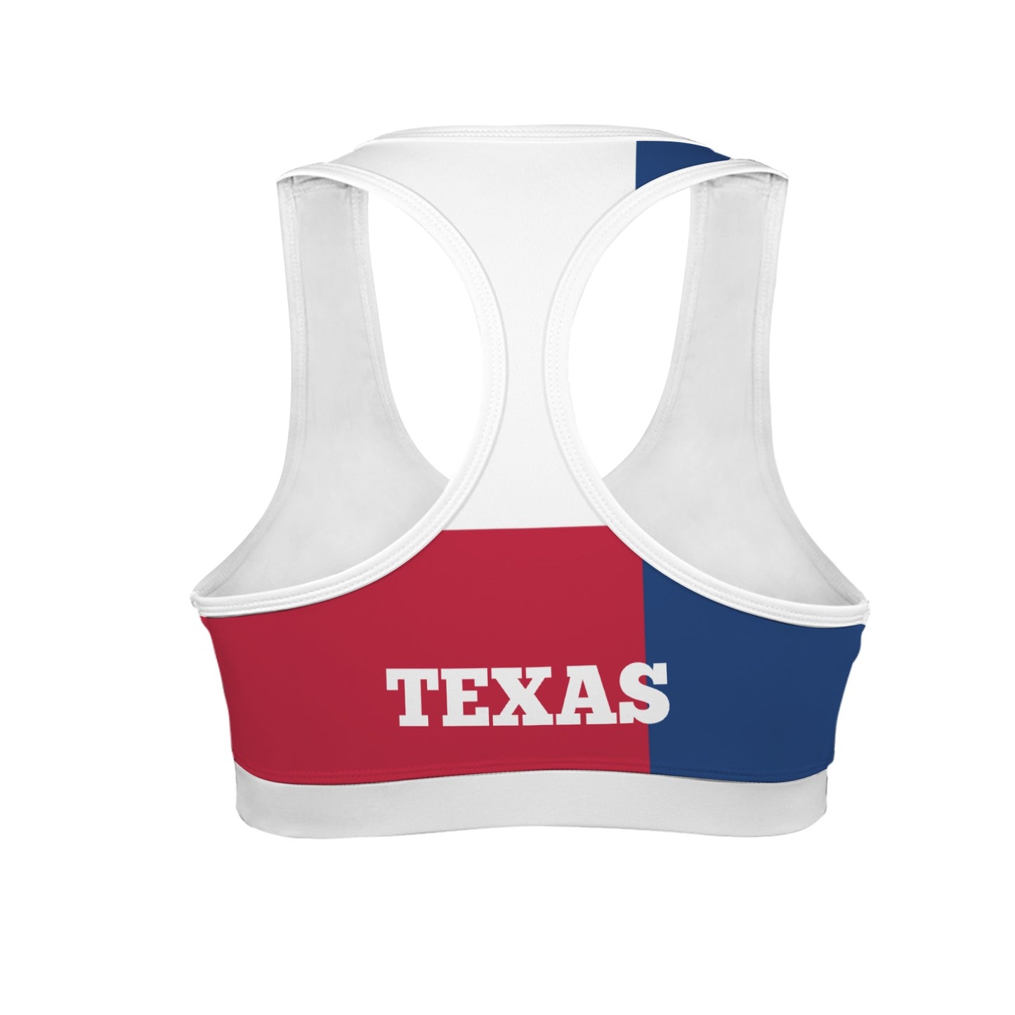 Texas Flag Racerback Sports Bra