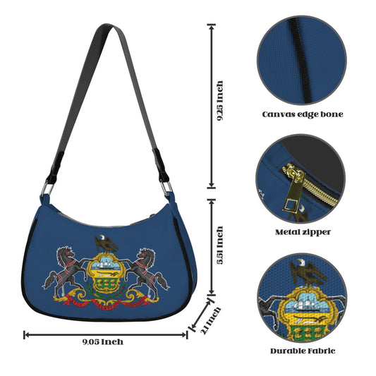 Pennsylvania Flag Inspired Women's Shoulder Bag