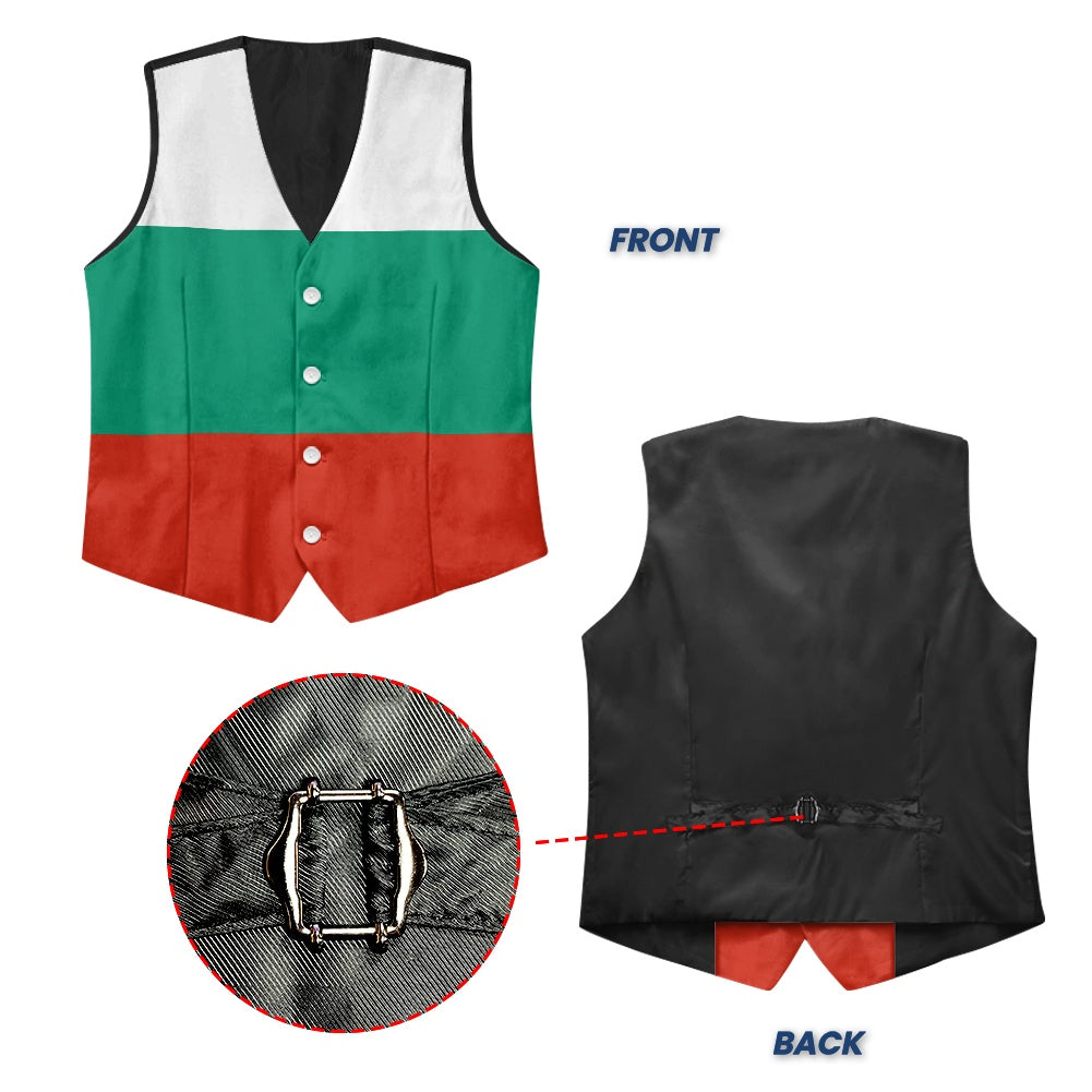 Bulgaria Flag Suit vest jacket