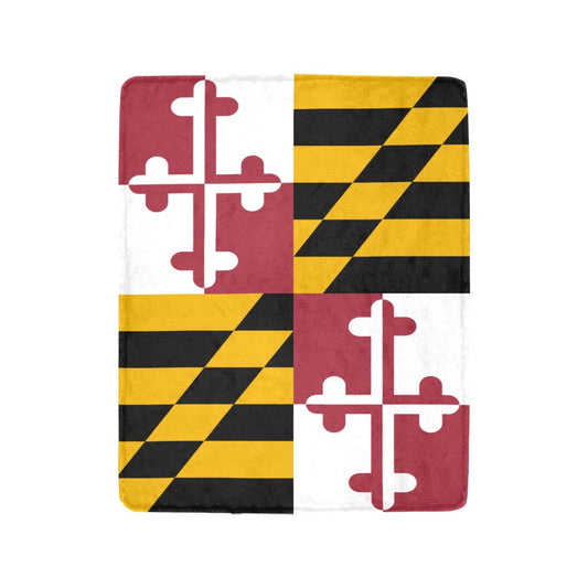 Luv My Flag blanket featuring the Maryland state flag.