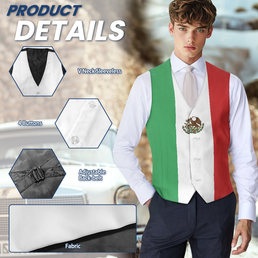 Mexico Flag Suit vest jacket